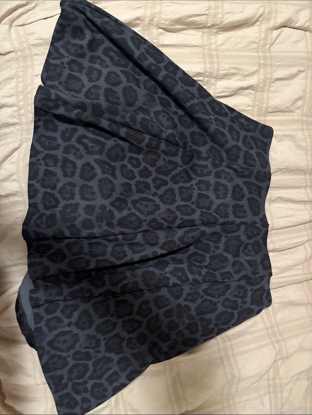 Dark Leopard Print Skirt